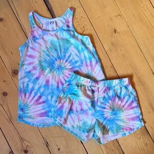 Kid’s Tie-dyed pajamas set